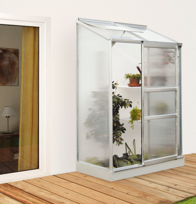 Växthus Ida 900 Alu Poly 0,9 m² Vitavia